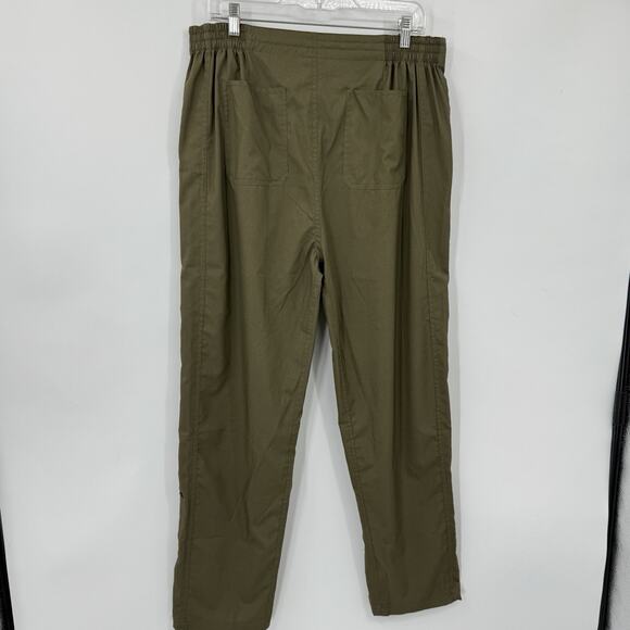 Ripskirt Hawaii Travel Pants size Large Olive Green Lightweight Adjustable - Picture 3 of 11